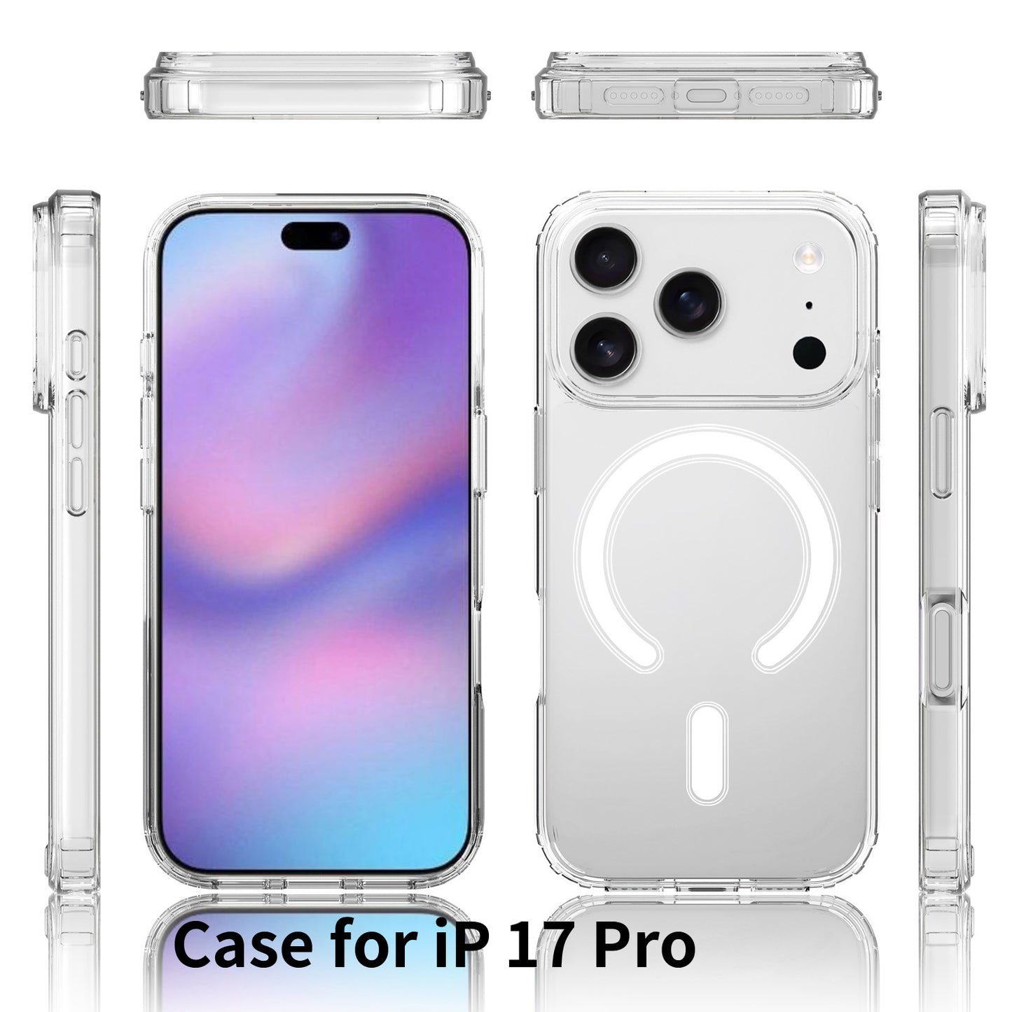 Iphone Case Clear with Wireless Charging for iPhone 17 17 Air 17 Pro 17 ProMax Compatible Pikcup Price