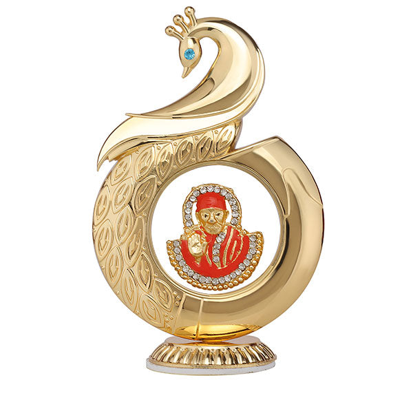 LORD SAI ORANGE CAR DESK BOARD IDOL PEACOCK SHAPE