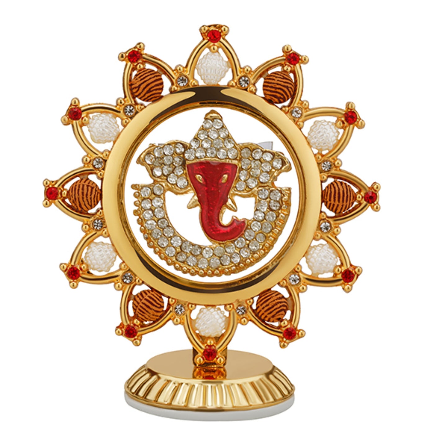 LORD GANESHA SUN CAR DESK BOARD IDOL STAR SHAPE