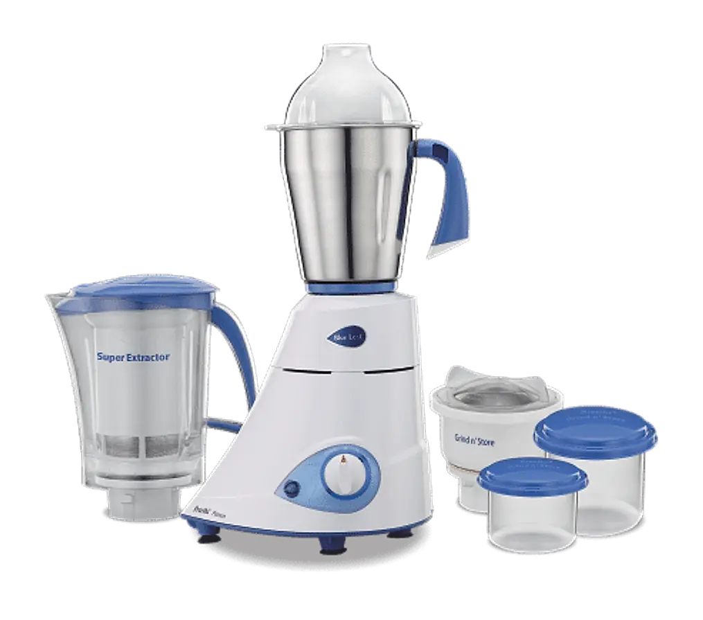 The Preethi Blue Leaf Platinum Mixer Grinder Free Kitchen cutlery