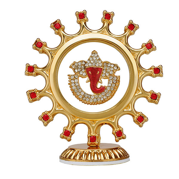 LORD GANESHA SURYA CAR DESK BOARD IDOL SUN SHAPE