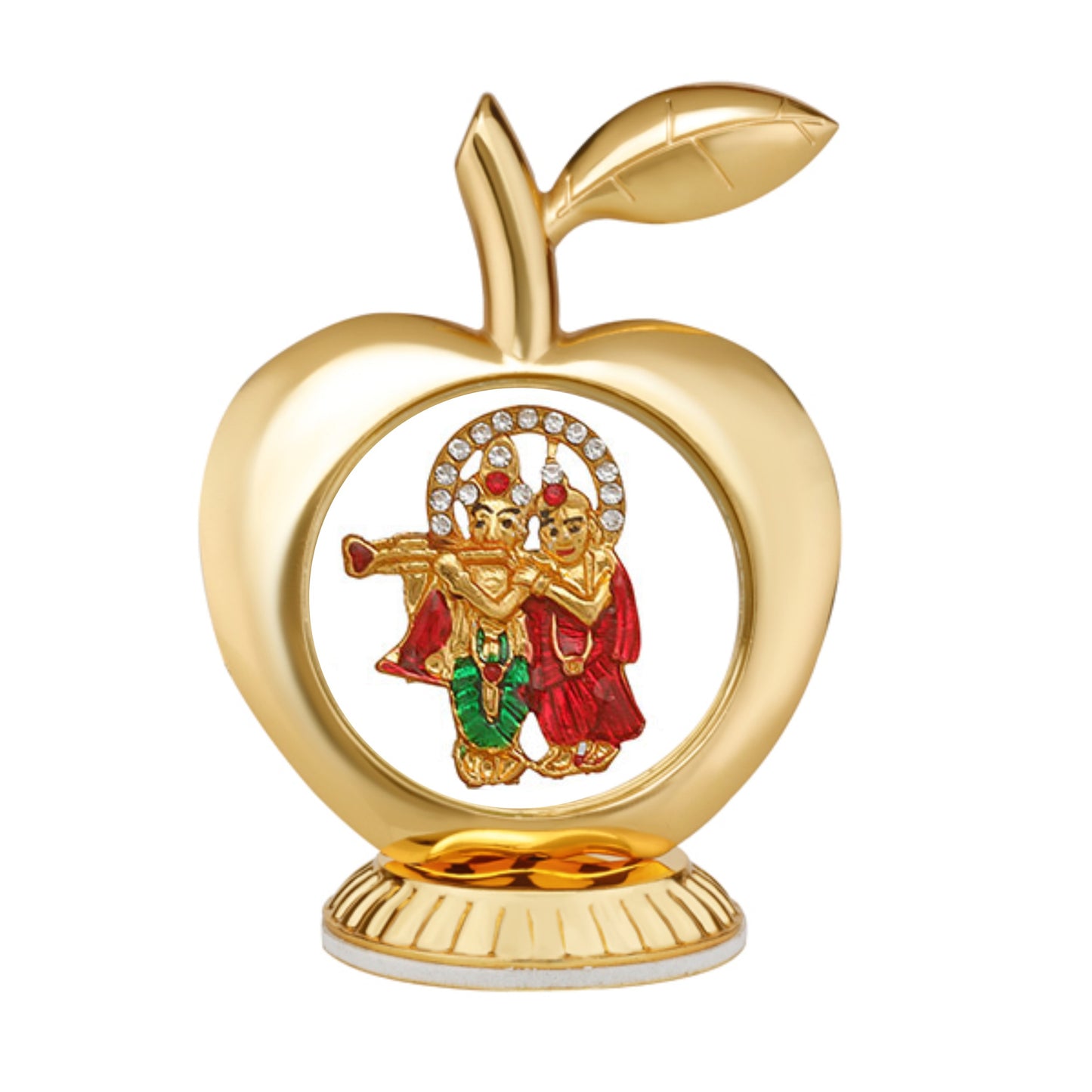 LORD RADHA KRISHNA CAR DESK BOARD IDOL APPLE SHAPE