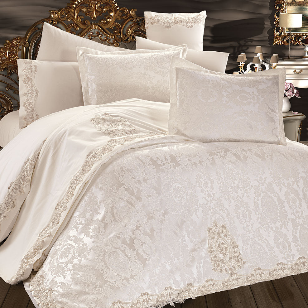 Burcu 7 Pieces Bridal SET Cream/ Cappuccino