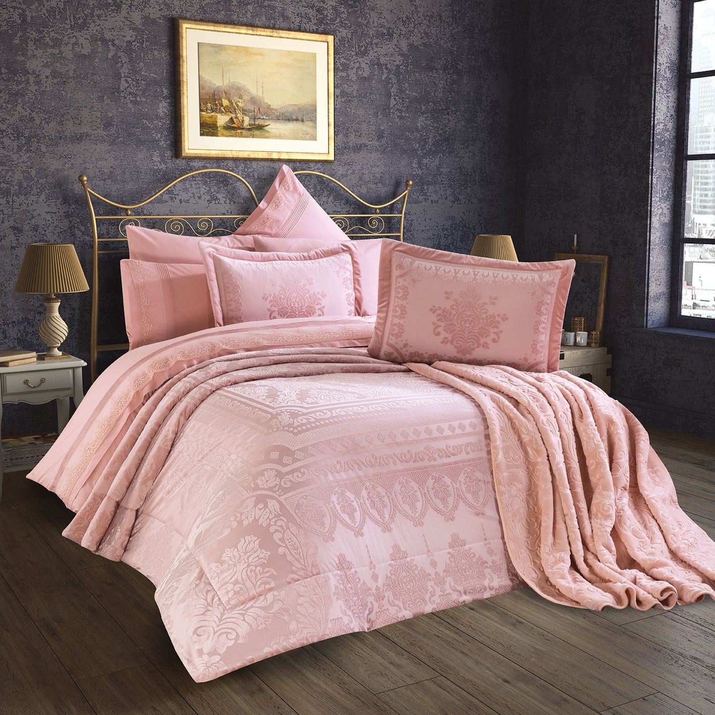 Glorial 10 Pieces Dowry Set Powder Pink