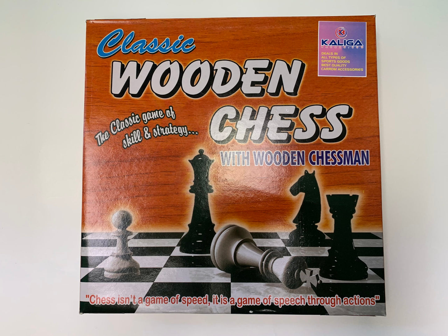 Classic Wooden Chess with Wooden Chessman