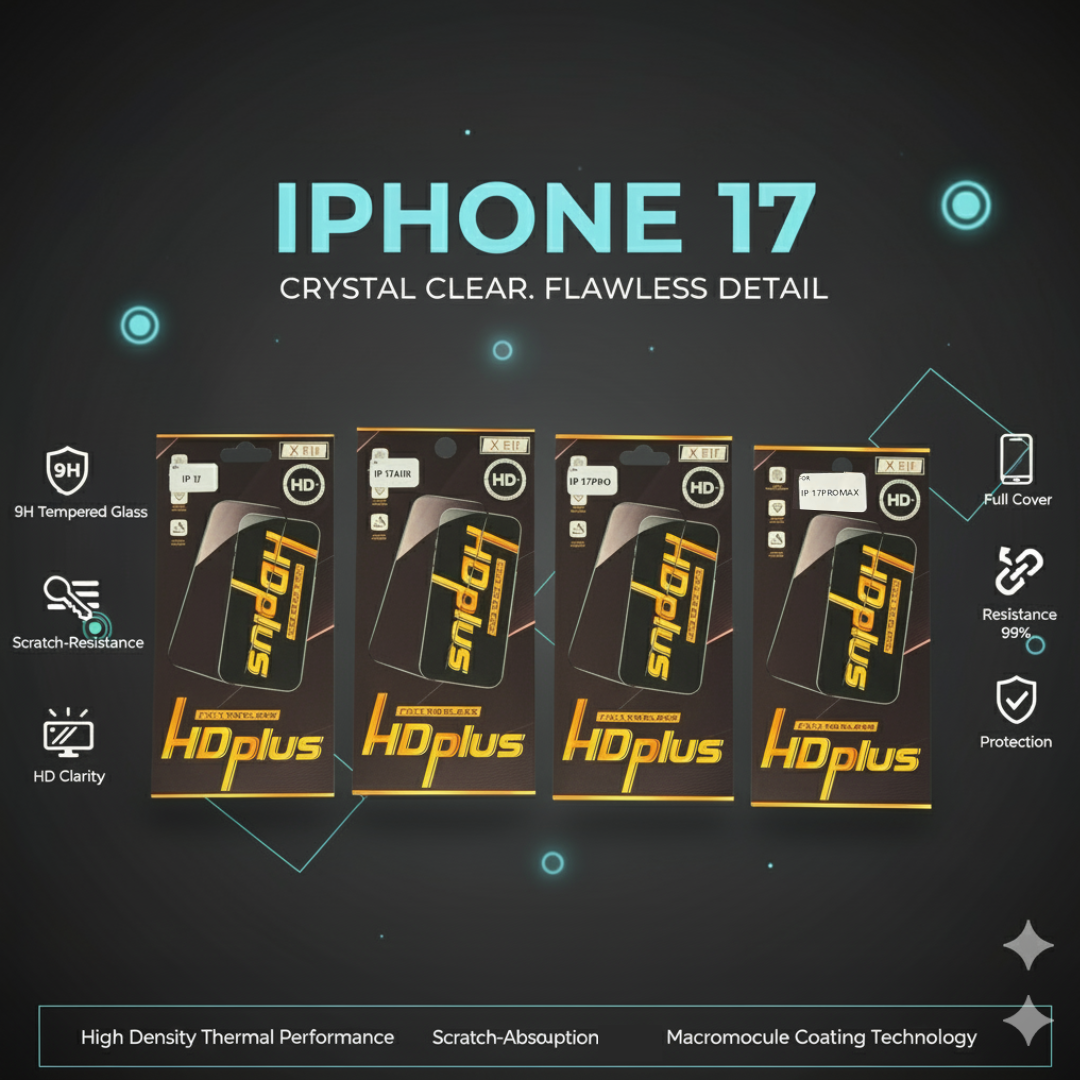 Premium 9HD PLUS  Glass Screen Protection for Iphone 17 17 Air 17 Pro 17 ProMax
