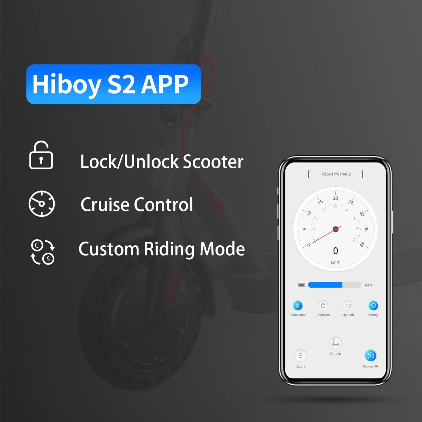 Hiboy S2 Electric Scooter City Commuter with Free Helmet