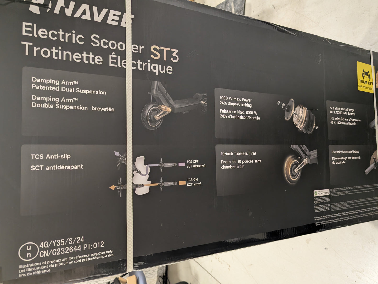 NAVEE ST3 Damping Arm™ Suspension City E-scooter 500W 40 Km/ Hr Range of 60 Km Free Helmet 3 Years Payment