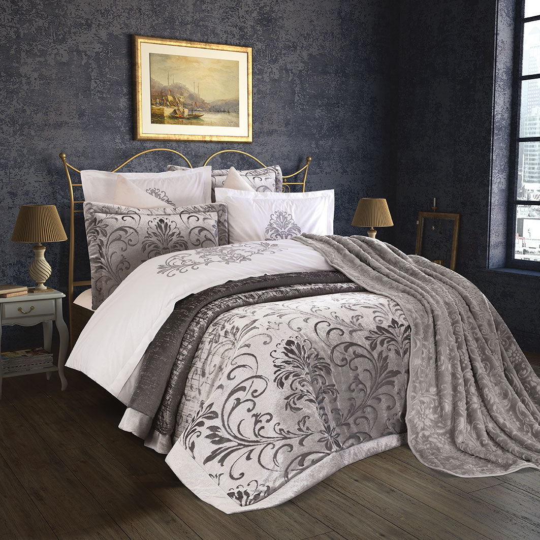 Tual 10 Pieces Dowry Set Grey&Silver