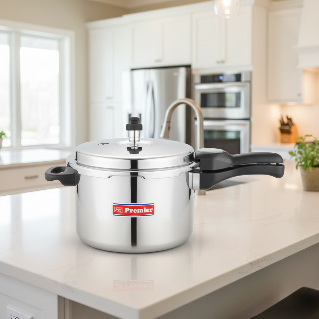 Premier Stainless Steel Pressure Cooker with Separator 10 Ltrs
