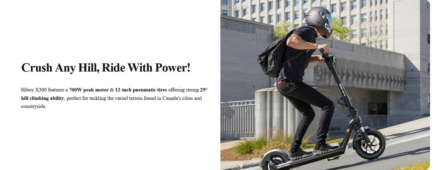Hiboy X300 Big Wheel Electric Scooter for Hill Climbing Free Helmet 3 Years Payment Plan RBC