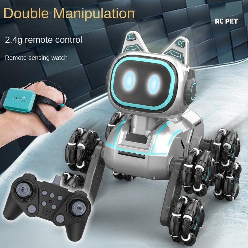 Stunt  dog  car (hand  remote control+gravity induction  watch)