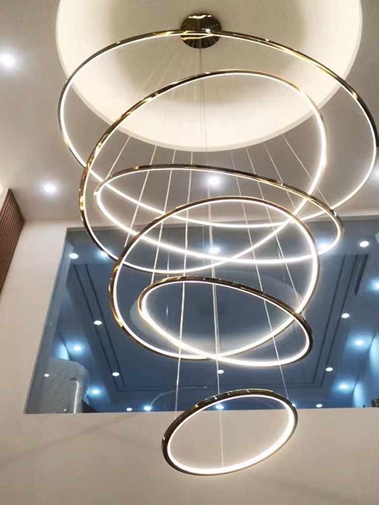 Led Rings Chandelier Lights Size D40+D60+D80CM 3 rings