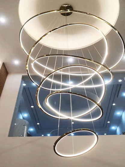 Led Rings Chandelier Lights Size D40+D60+D80CM 3 rings