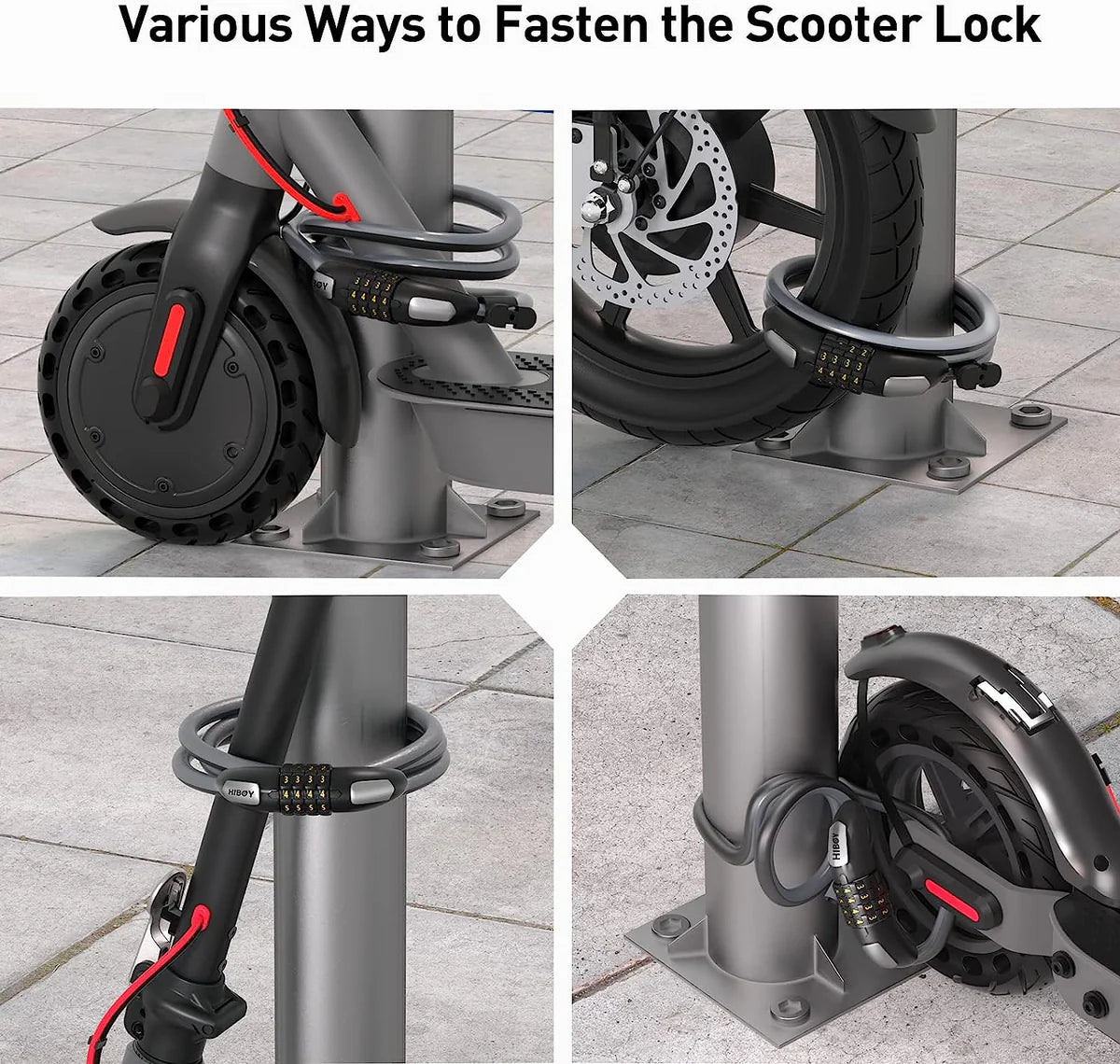 Hiboy Password Cable Lock for Bike and Escooter