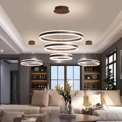 Led Chandelier Lights 3 Rings 40+60 + 80 Cms