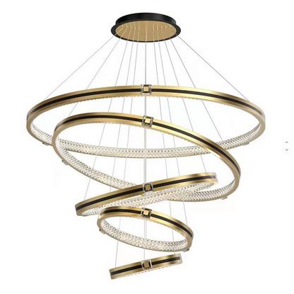 Crystal Chandelier Lights 3 Rings 40 + 60 + 80 Cms