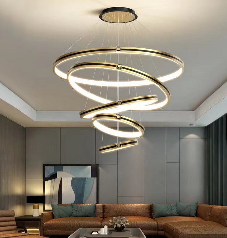 Crystal Chandelier Lights 3 Rings 40 + 60 + 80 Cms