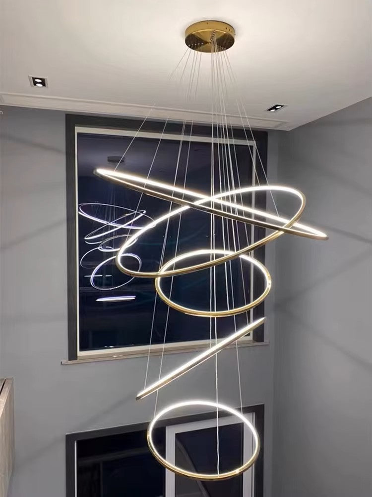 Led Rings Chandelier Lights Size D40+D60+D80CM 3 rings