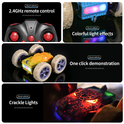 RC Stunt car with light and spray Toys