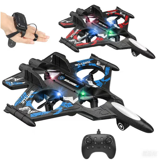 Combat Flight Drone Thunder Remote control airplane 3.7V，380mAh (hand remote control+gravity induction watch)