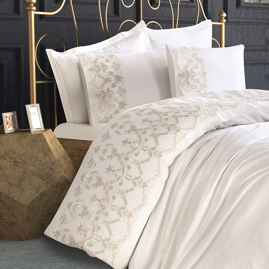 Ottoman 6 Pieces Linen Set Cream