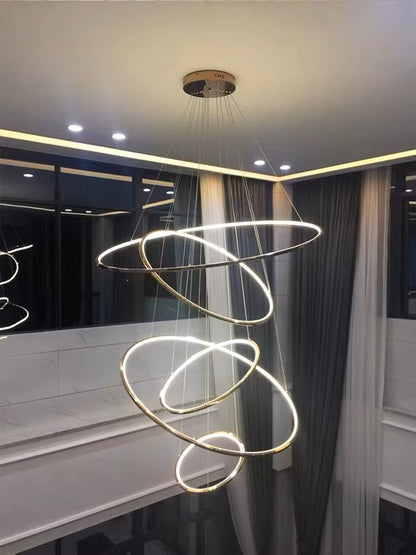 Led Rings Chandelier Lights Size D40+D60+D80CM 3 rings