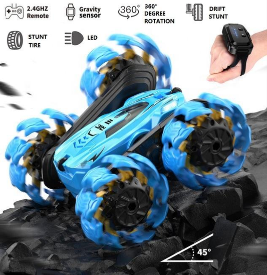 Stunt Car (hand  remote control+gravity induction  watch)