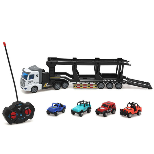 1：48 Scale  four function light Remote control double-decker transporter