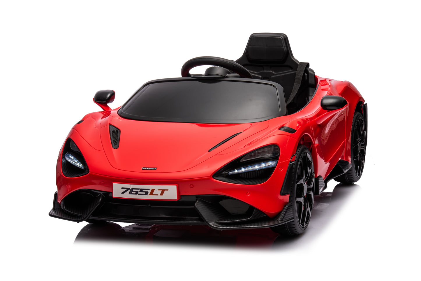 Best Ride on Car  Mclaren 765 LT Licensed with 2.4G Remote Control Red Colour 12 Volt