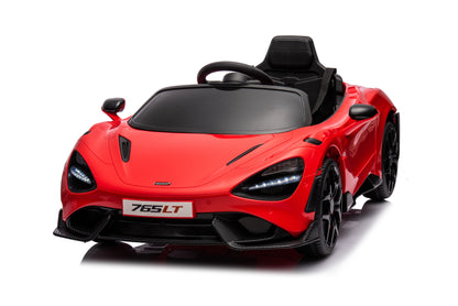 Best Ride on Car  Mclaren 765 LT Licensed with 2.4G Remote Control Red Colour 12 Volt