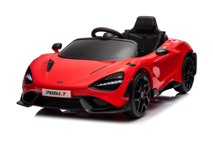 Best Ride on Car  Mclaren 765 LT Licensed with 2.4G Remote Control Red Colour 12 Volt