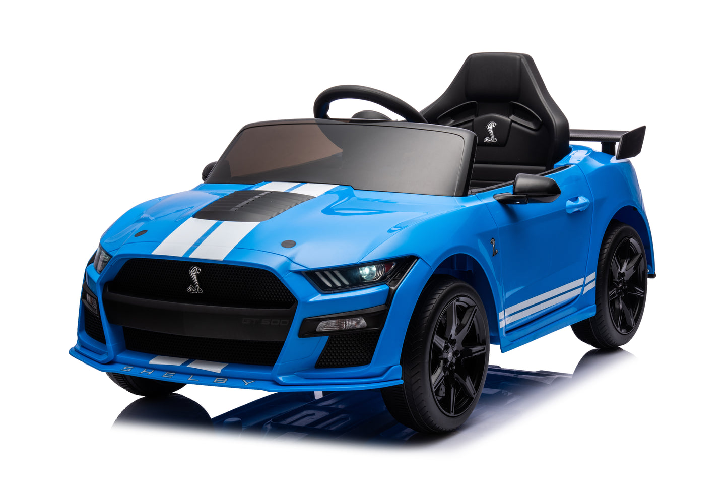 9969B Ford Mustang Shelby GT500 Licensed Ride on Car with 2.4G Remote Control Black 5pcs, Blue 5pcs