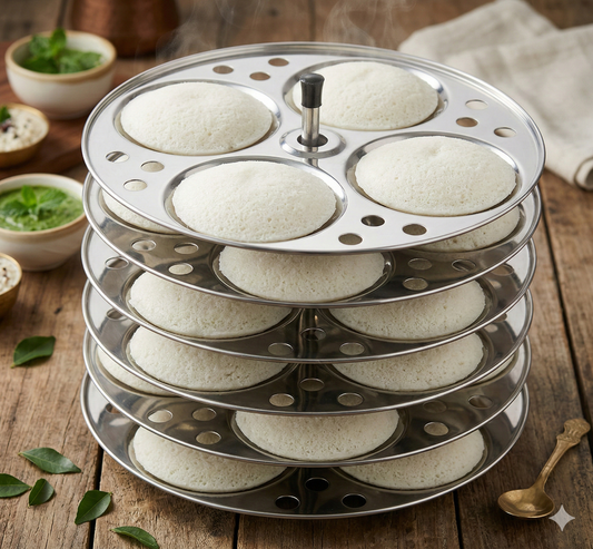 Premier Stainless Steel 6 Idli Plates