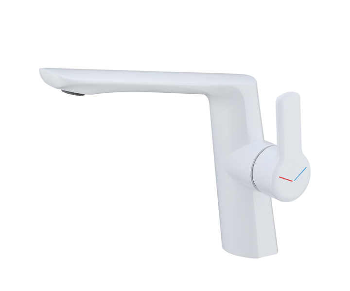 Modern Luxury White Brass Bathroom Faucet Hot and Cold Basin Mixer  Luxury Bathrooms