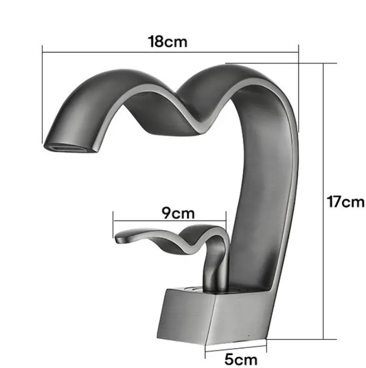 Modern Single-Handle Gold Bathroom Taps Good Selling Brass Zinc Basin Mixer Ceramic Valve Core Single-Hole Mount Living Room