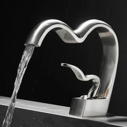 Modern Single-Handle Gold Bathroom Taps Good Selling Brass Zinc Basin Mixer Ceramic Valve Core Single-Hole Mount Living Room