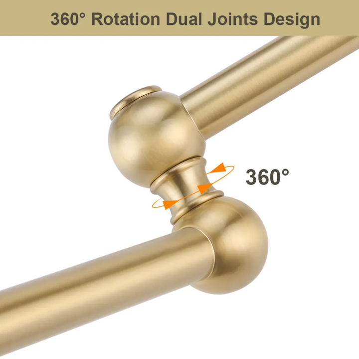 Modern Single-Handle Brass Kitchen Faucet Rotate Fold Extended Wall-Mounted Tap Ceramic Valve Core Classic Styles for Hotels