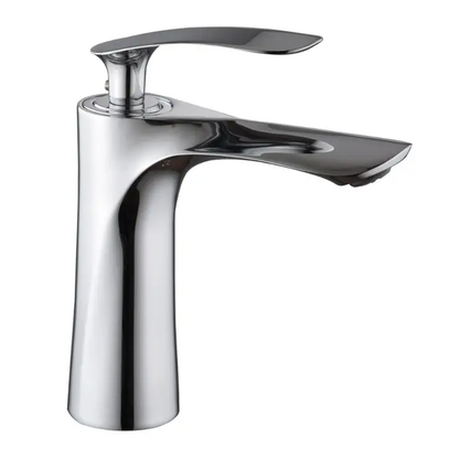 Modern Elegant Single-Hole Deck Mounted Water Tap Elegant Gold Finished Zinc-Alloy Basin Faucet Classic Single-Handle Bathroom