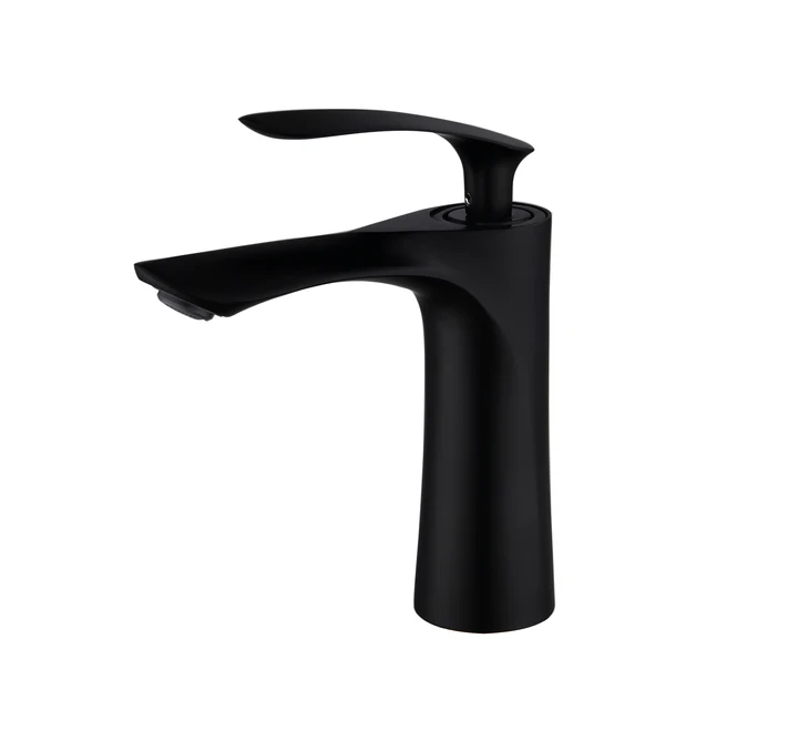Modern Elegant Single-Hole Deck Mounted Water Tap Elegant Gold Finished Zinc-Alloy Basin Faucet Classic Single-Handle Bathroom