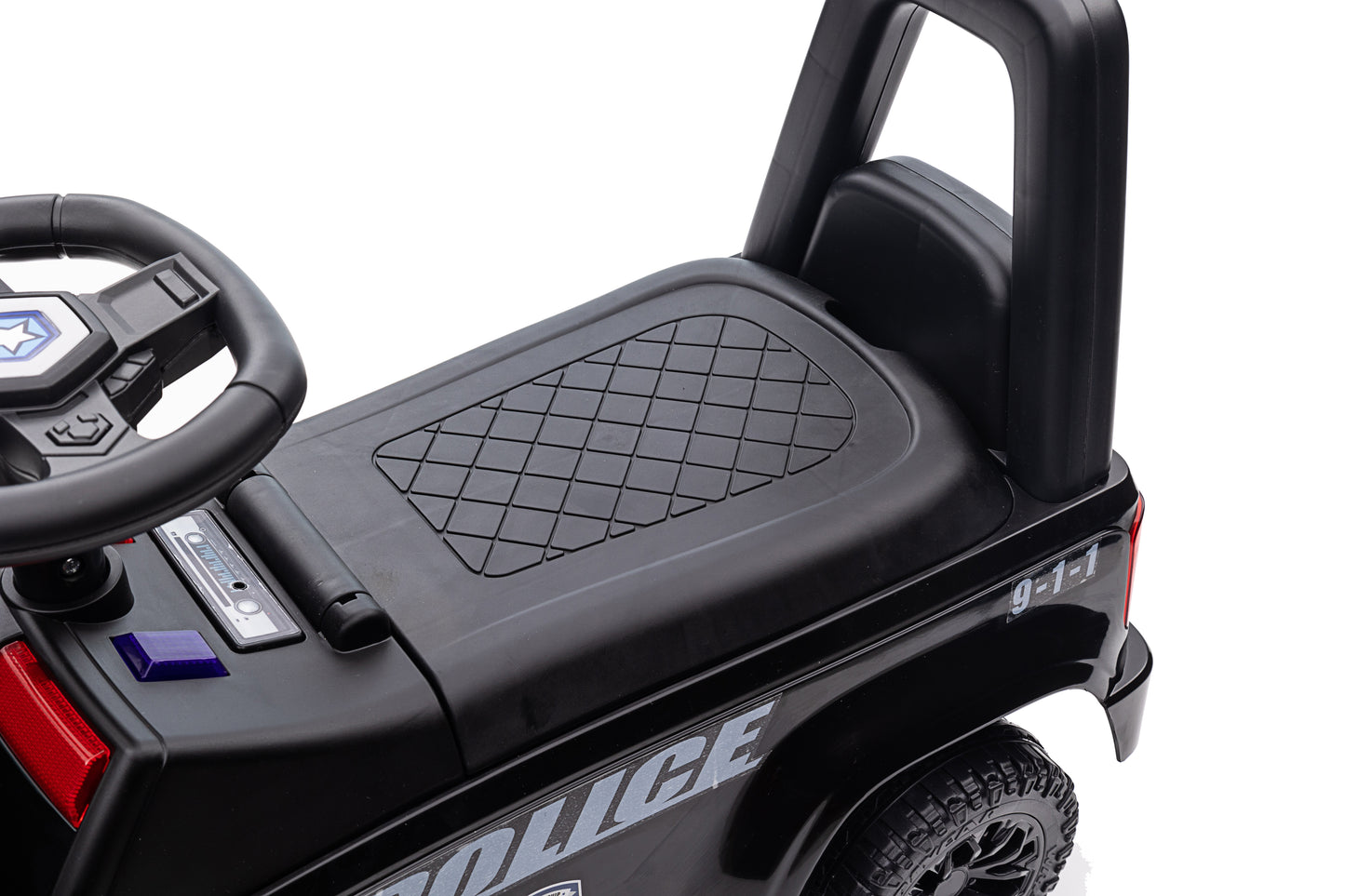 Ride on Push Car 2 in 1 Kid Ride on Push Car Polizee kids car Stroller Sliding Ride on Car with Horn Music Light Function Secure Bar Ride on Toy for Boy Girl Toddlers 1-3 Years Old Blue