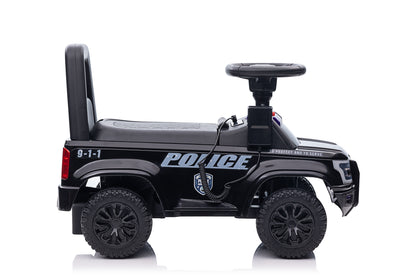 Ride on Push Car 2 in 1 Kid Ride on Push Car Polizee kids car Stroller Sliding Ride on Car with Horn Music Light Function Secure Bar Ride on Toy for Boy Girl Toddlers 1-3 Years Old Blue