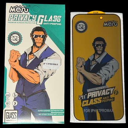 Premium Privacy Glass Screen Protection for Iphone 17 17 Air 17 Pro 17 ProMax