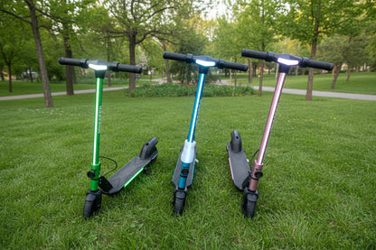 Kids electric scooter 130W single Blue and Green Option