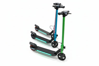 Kids electric scooter 130W single Blue and Green Option