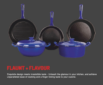 Pigeon Imperi Luxe Cast Iron Kadai 200 W.L
