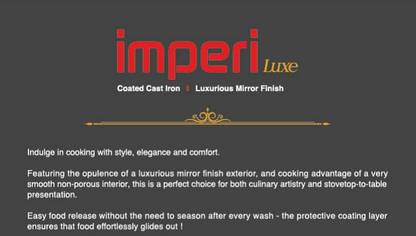 Pigeon Imperi Cast Iron Dosa Tawa 300