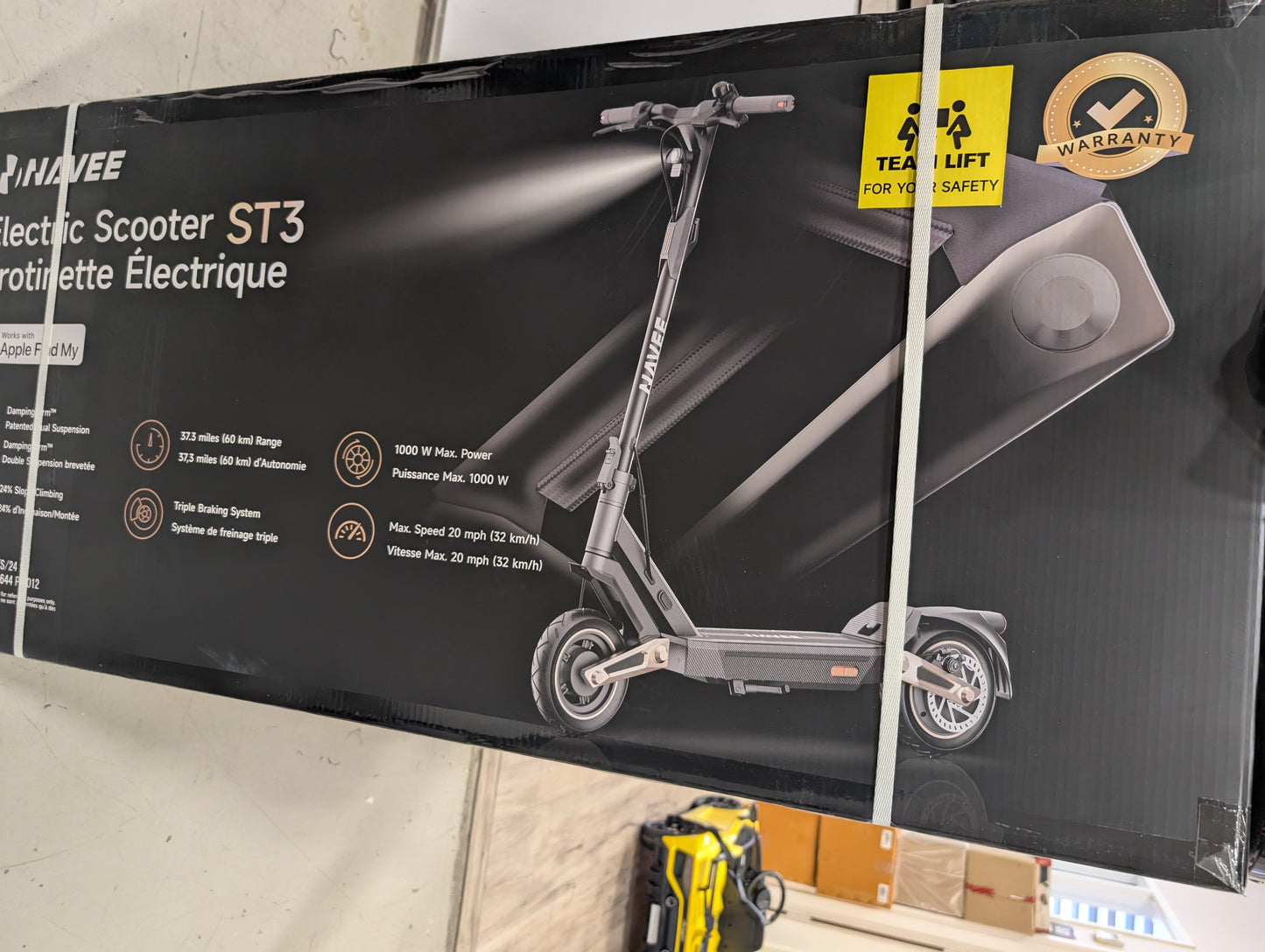 NAVEE ST3 Damping Arm™ Suspension City E-scooter 500W 40 Km/ Hr Range of 60 Km Free Helmet 3 Years Payment