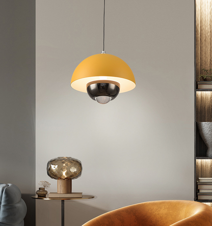 Dinning Living Room Lighting Lamps Free Lift Hand Sweep Induction Aluminum 12w Chandelier Pendant Light