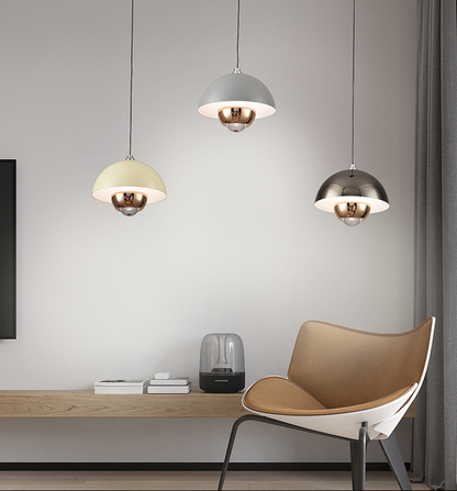 Dinning Living Room Lighting Lamps Free Lift Hand Sweep Induction Aluminum 12w Chandelier Pendant Light